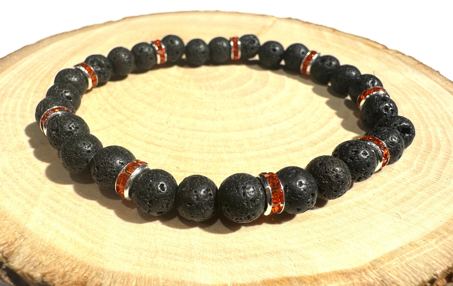 Dámsky náramok z minerálov z Lávových kameňov čierny-Bracelets-DIARA.sk-DIARA.sk