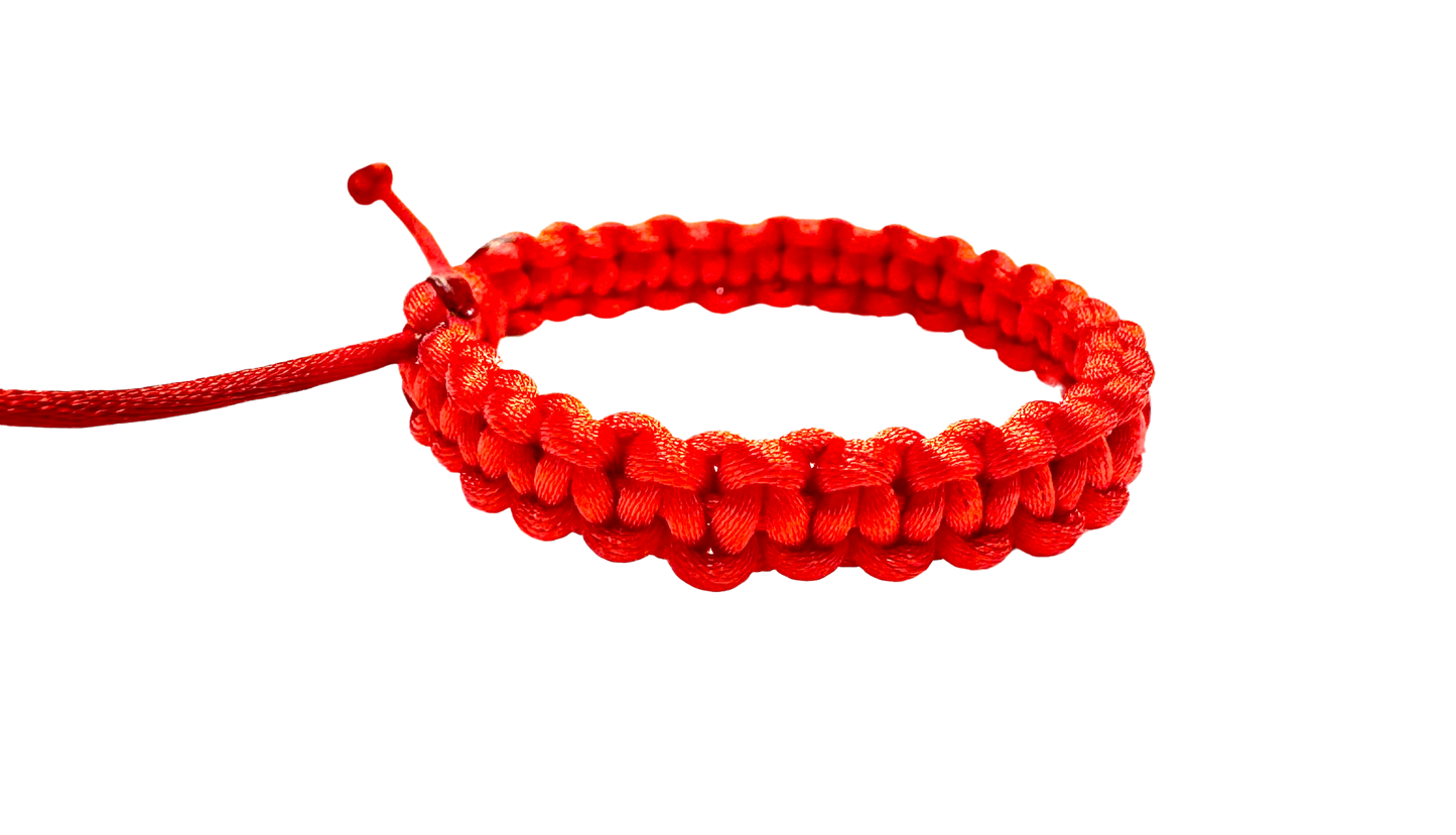 Detský pletený náramok proti urieknutiu červený-Bracelets-DIARAfashion-0-12 mesiacov-DIARA.sk