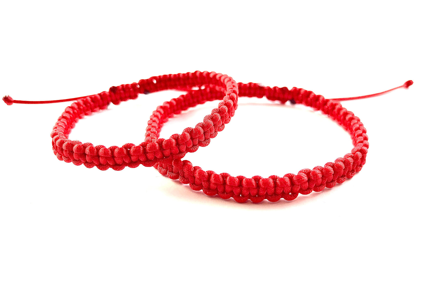 Náramky pre páry pletené červené-Bracelets-DIARA-DIARA.sk
