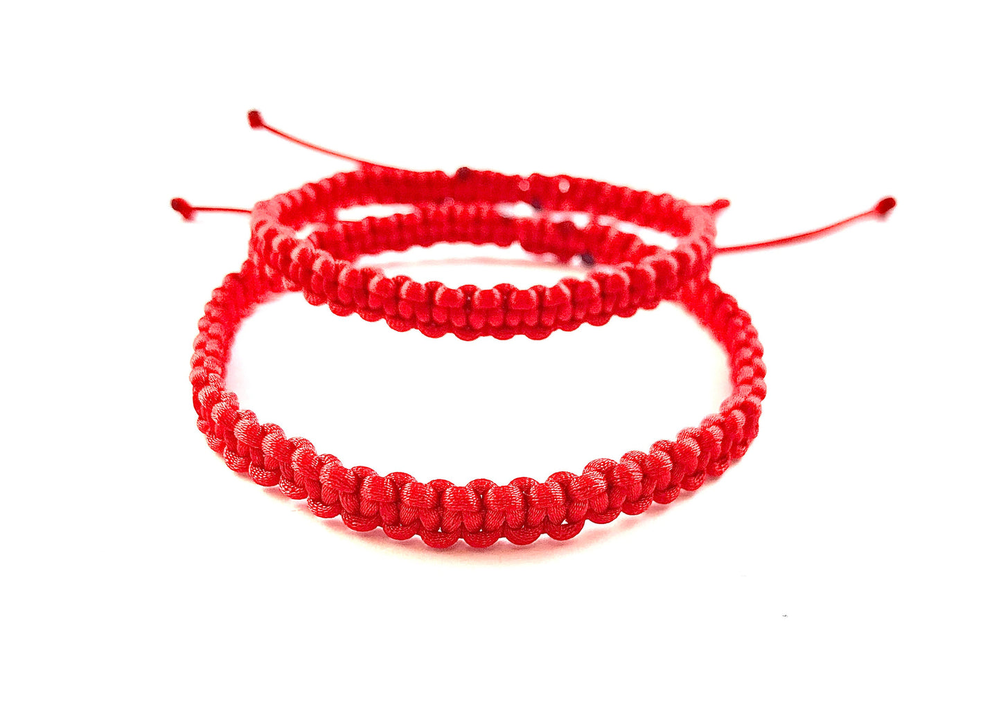 Náramky pre páry pletené červené-Bracelets-DIARA-DIARA.sk