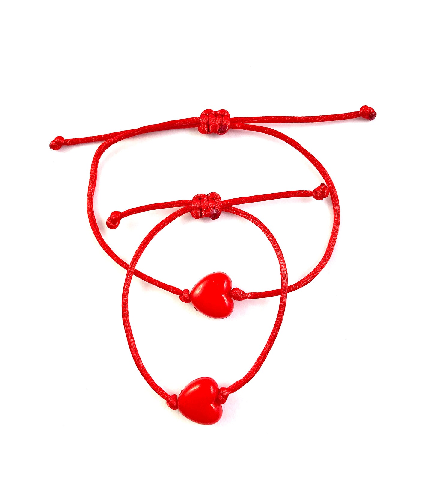 Náramky sada 2 ks Mama a dcéra so srdiečkom červené-Bracelets-DIARAfashion-0-12 mesiacov-DIARA.sk