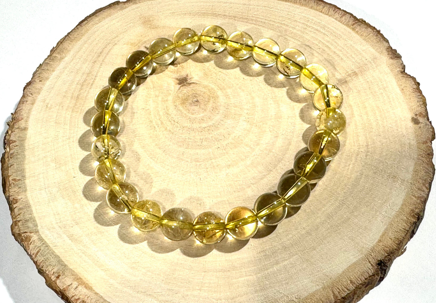 Náramok hojnosti z minerálov Citrín 8 mm zlatý žltý-Bracelets-DIARA.sk-DIARA.sk