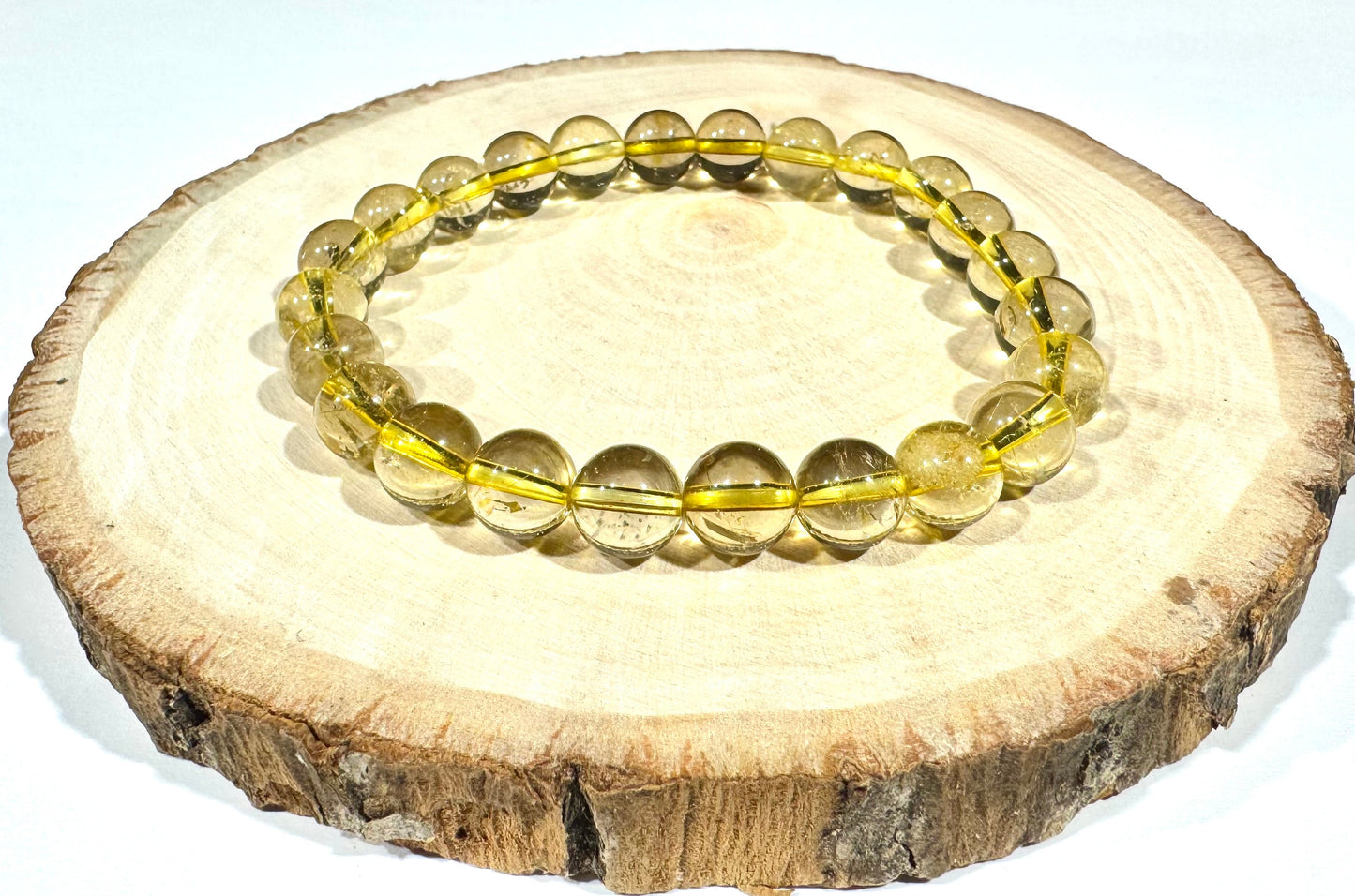 Náramok hojnosti z minerálov Citrín 8 mm zlatý žltý-Bracelets-DIARA.sk-DIARA.sk