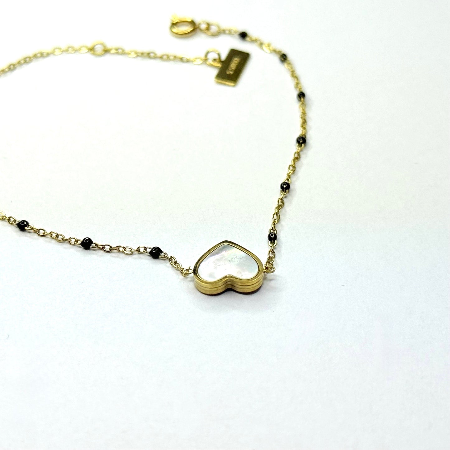 Náramok z chirurgickej ocele so srdiečkom zlatý-Bracelets-DIARA.sk-DIARA.sk