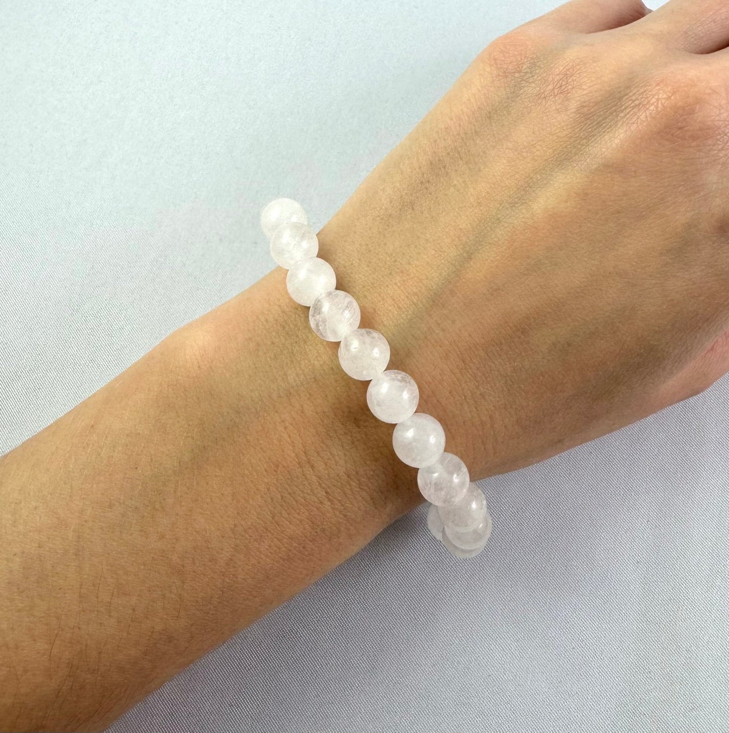 Náramok z minerálov Krištáľ 8 mm biely číry-Bracelets-DIARAfashion-DIARA.sk