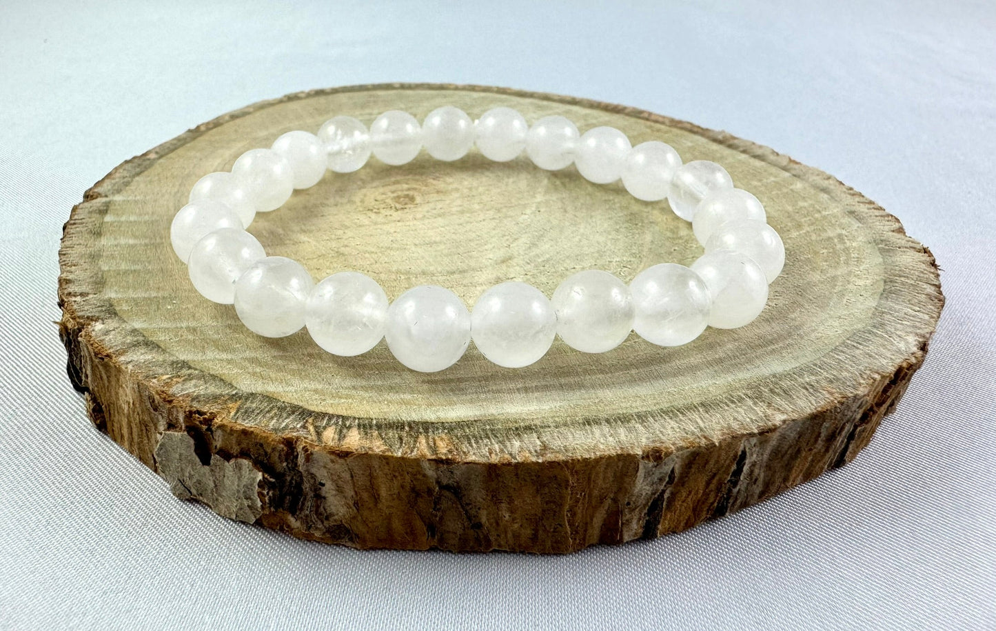 Náramok z minerálov Krištáľ 8 mm biely číry-Bracelets-DIARAfashion-DIARA.sk