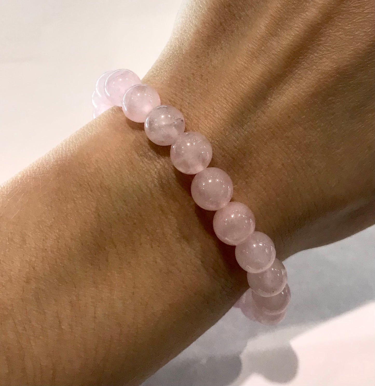 Náramok z minerálov Ruženín guľatý 8 mm-Bracelets-DIARAfashion-DIARA.sk