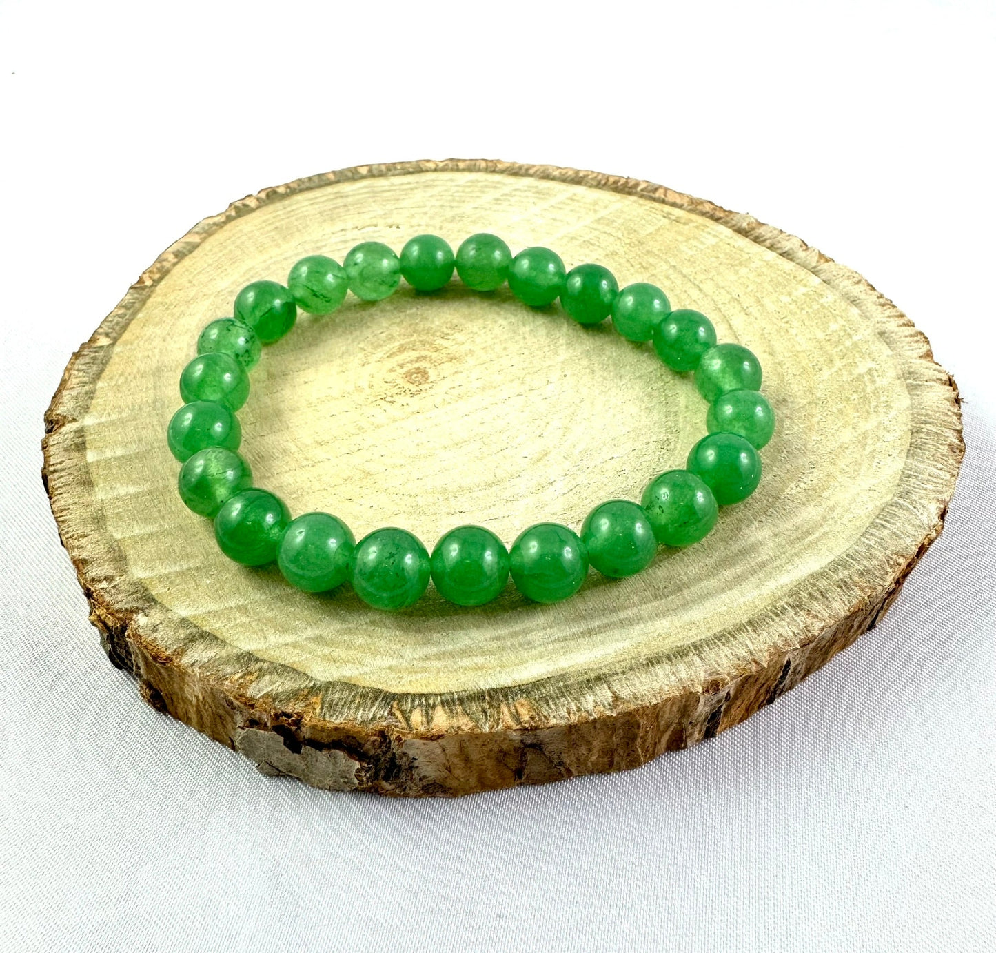 Náramok z minerálov Zelený Avanturín 8 mm zelený-Bracelets-DIARAfashion-DIARA.sk