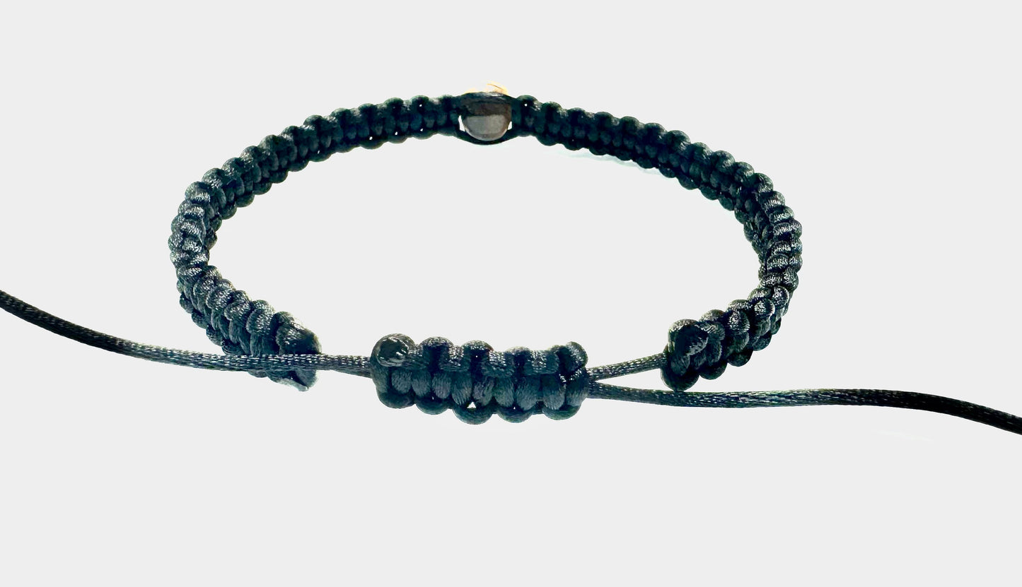 Pánsky šnúrkový pletený náramok Tigrie oko čierny-Bracelets-DIARA.sk-DIARA.sk