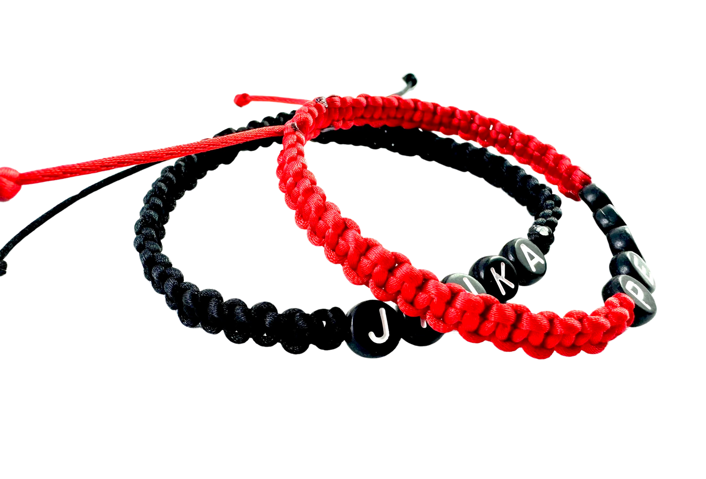 Pletené náramky pre páry s menom 2 ks mix farieb-Bracelets-DIARAfashion-Čierne-DIARA.sk