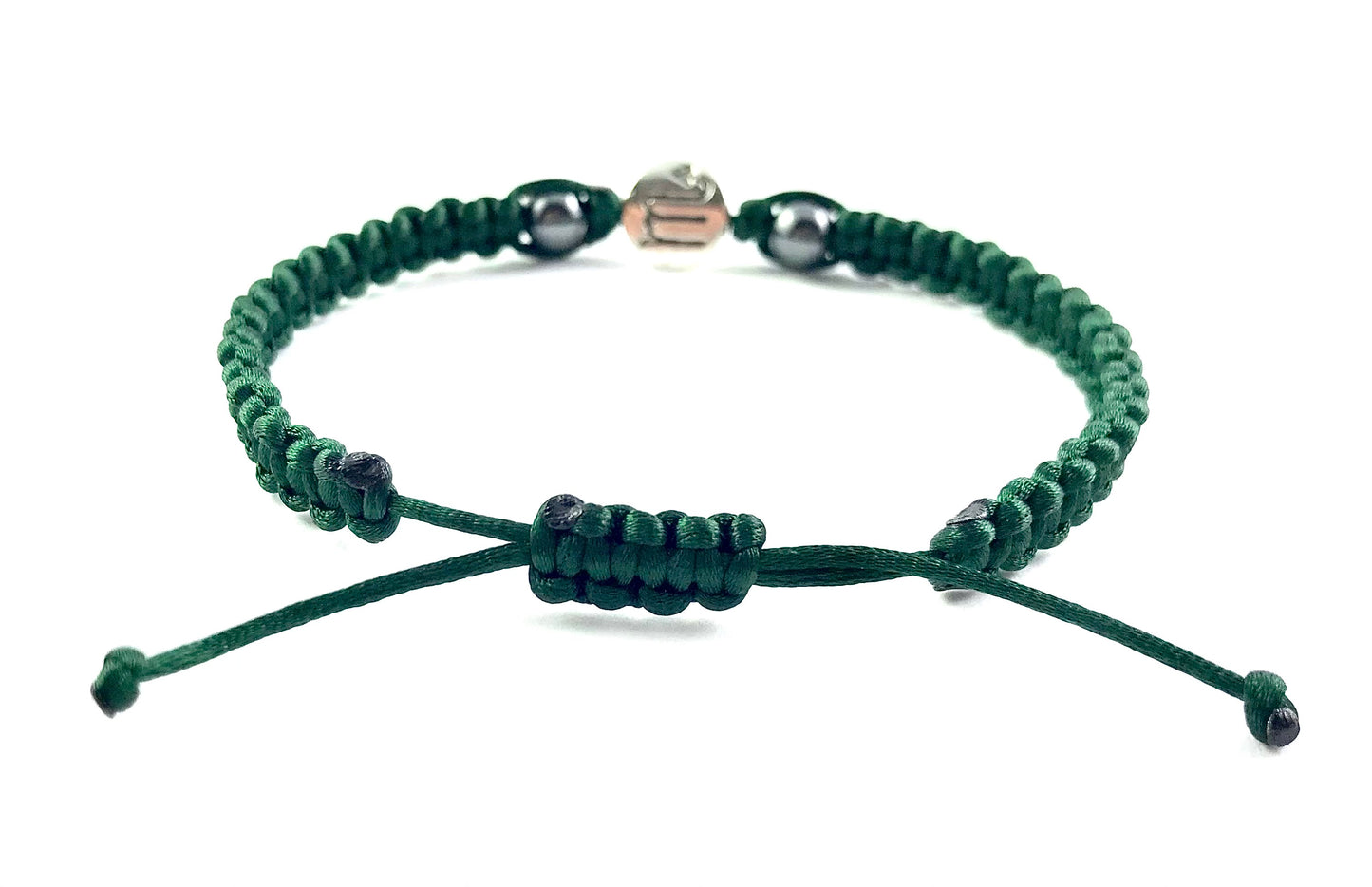 Pletený náramok zverokruh s Hematitom zelený-Bracelets-DIARAfashion-Dámsky-Vodnár-DIARA.sk