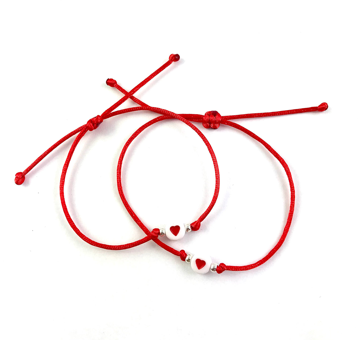 Šnúrkové náramky set 2 ks červené-Bracelets-DIARAfashion-DIARA.sk