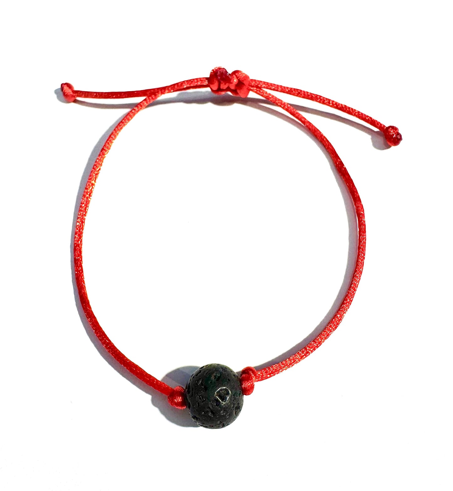 Šnúrkový tenký náramok Lávový kameň červený-Bracelets-DIARA.sk-Dámsky-DIARA.sk