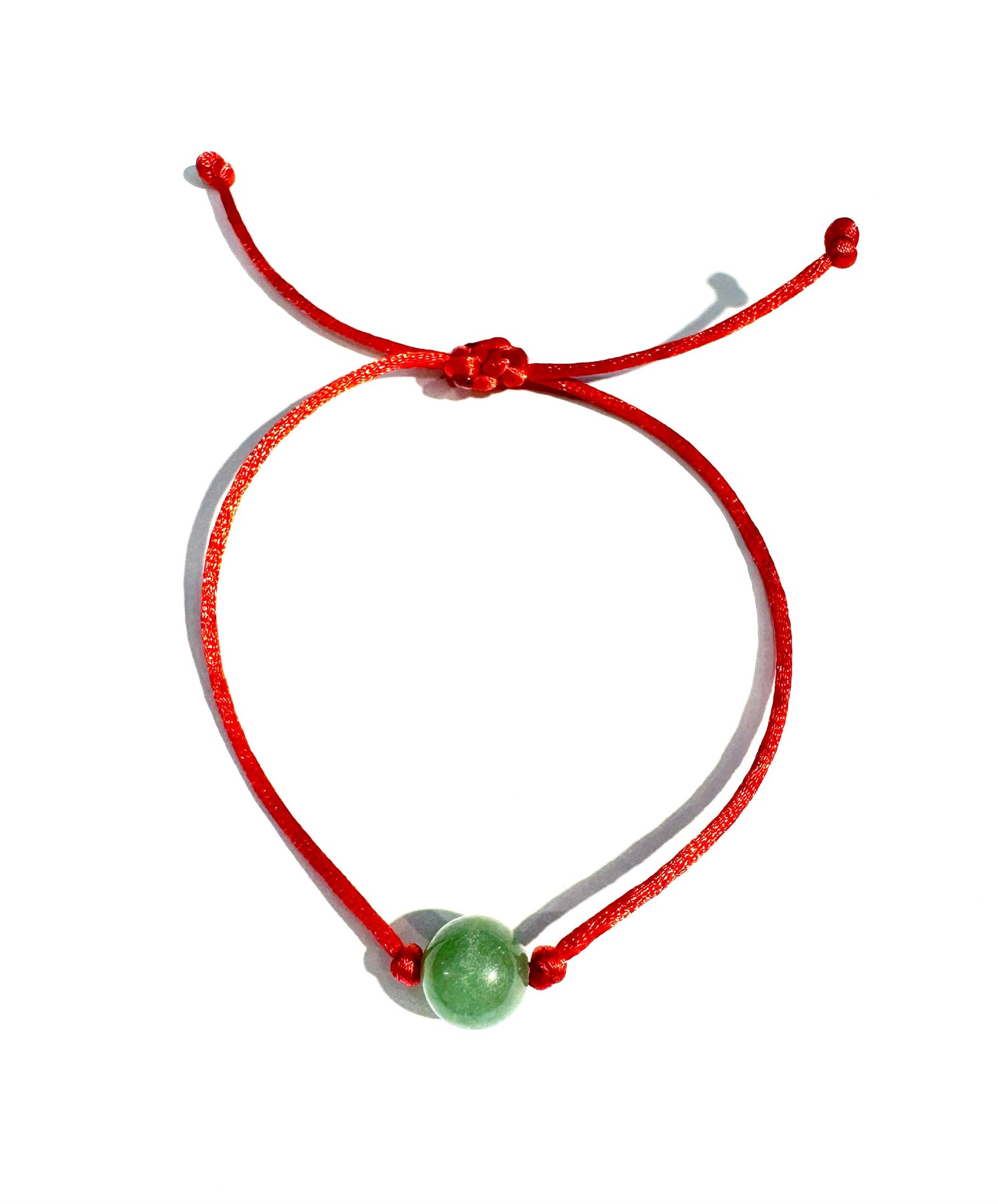 Tenký šnúrkový náramok Zelený avanturín červený-Bracelets-DIARA.sk-Dámsky-DIARA.sk
