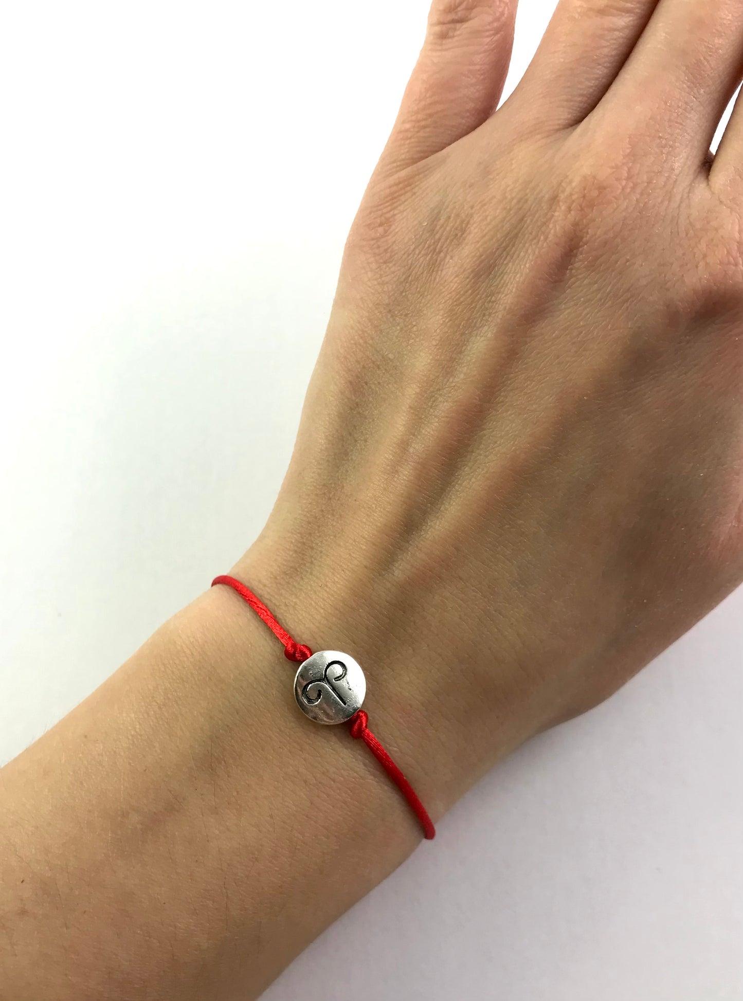 Tenký šnúrkový náramok zverokruh červený-Bracelets-DIARAfashion-Dámsky-Vodnár-DIARA.sk