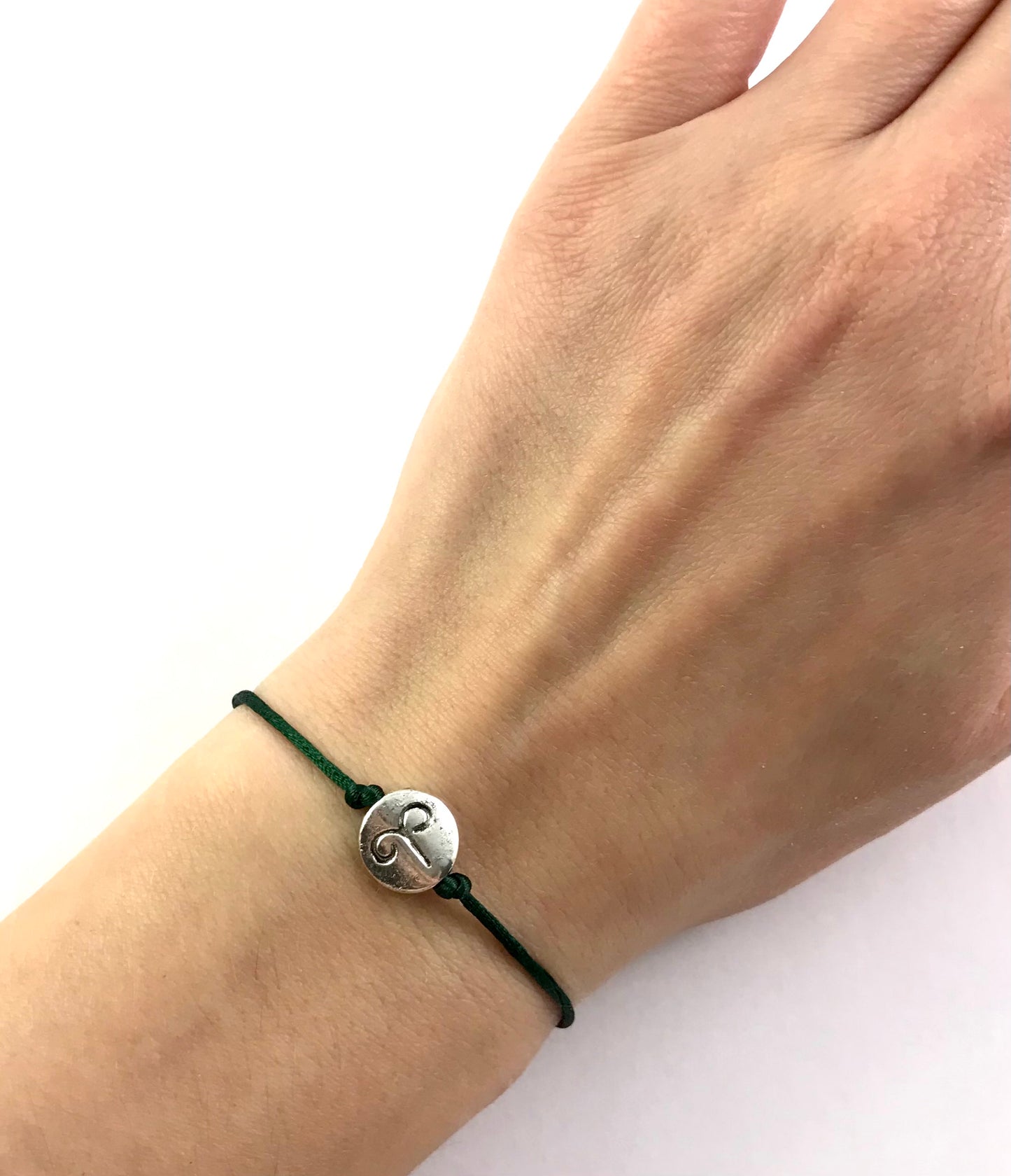 Tenký šnúrkový náramok zverokruh zelený-Bracelets-DIARAfashion-Dámsky-Vodnár-DIARA.sk