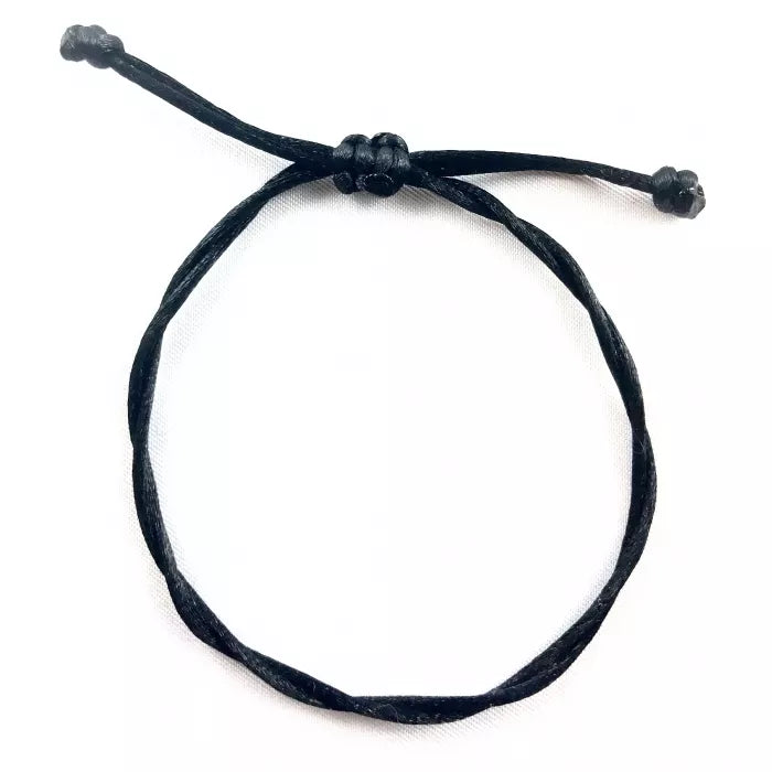 Dámsky náramok tenký šnúrkový čierny-Bracelets-DIARAfashion-DIARA.sk