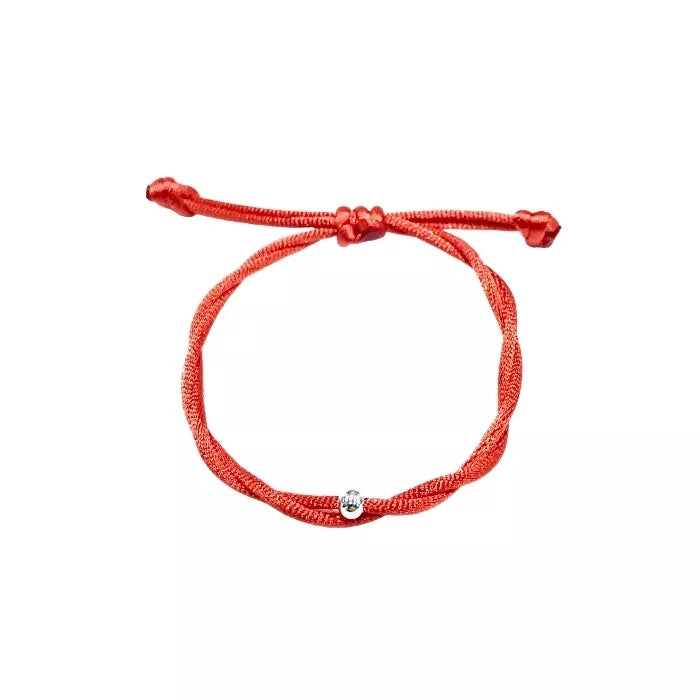 Detský červený náramok pre bábätko s guľôčkou-Bracelets-DIARAfashion-0-12 mesiacov-DIARA.sk