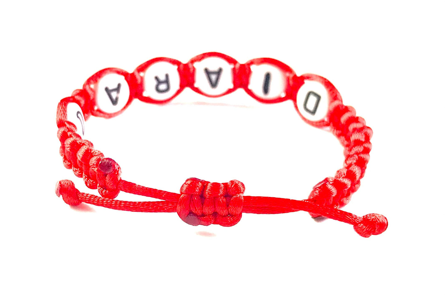 Detský náramok s menom červený-Bracelets-DIARAfashion-Mesiac-0-12 mesiacov-DIARA.sk