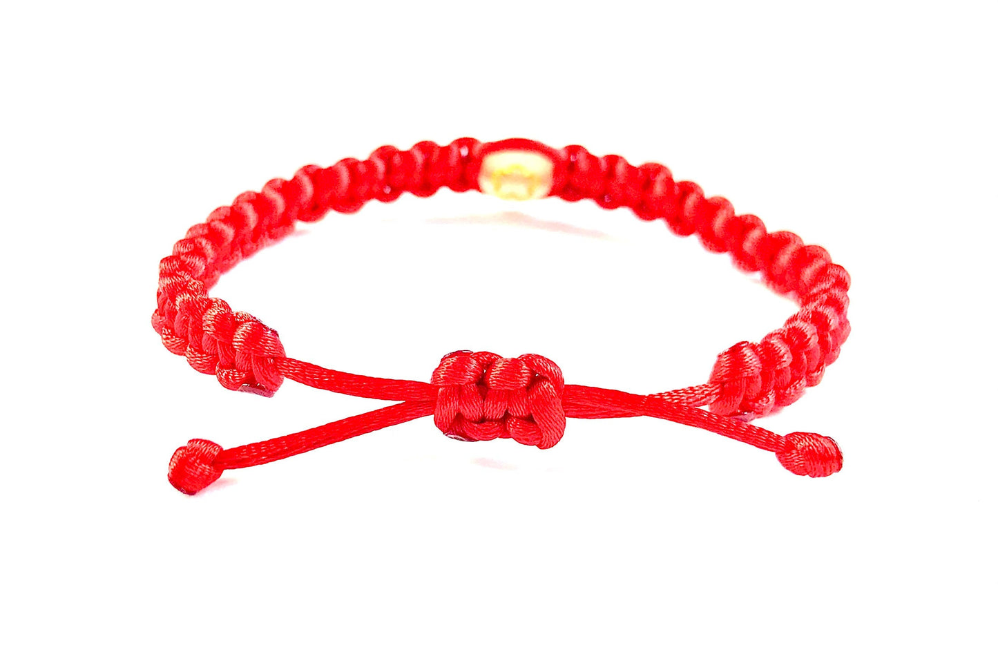Detský pletený náramok svietiaci v tme rôzne vzory červená-Bracelets-DIARAfashion-Srdce-0-12 mesiacov-DIARA.sk