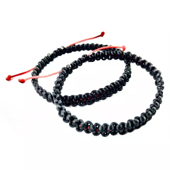 Náramky pre páry pletené šnúrkové čierne-Bracelets-DIARAfashion-DIARA.sk