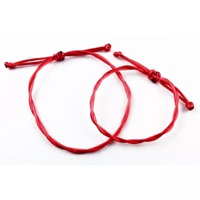 Náramky pre páry pletené tenké červené-Bracelets-DIARAfashion-DIARA.sk