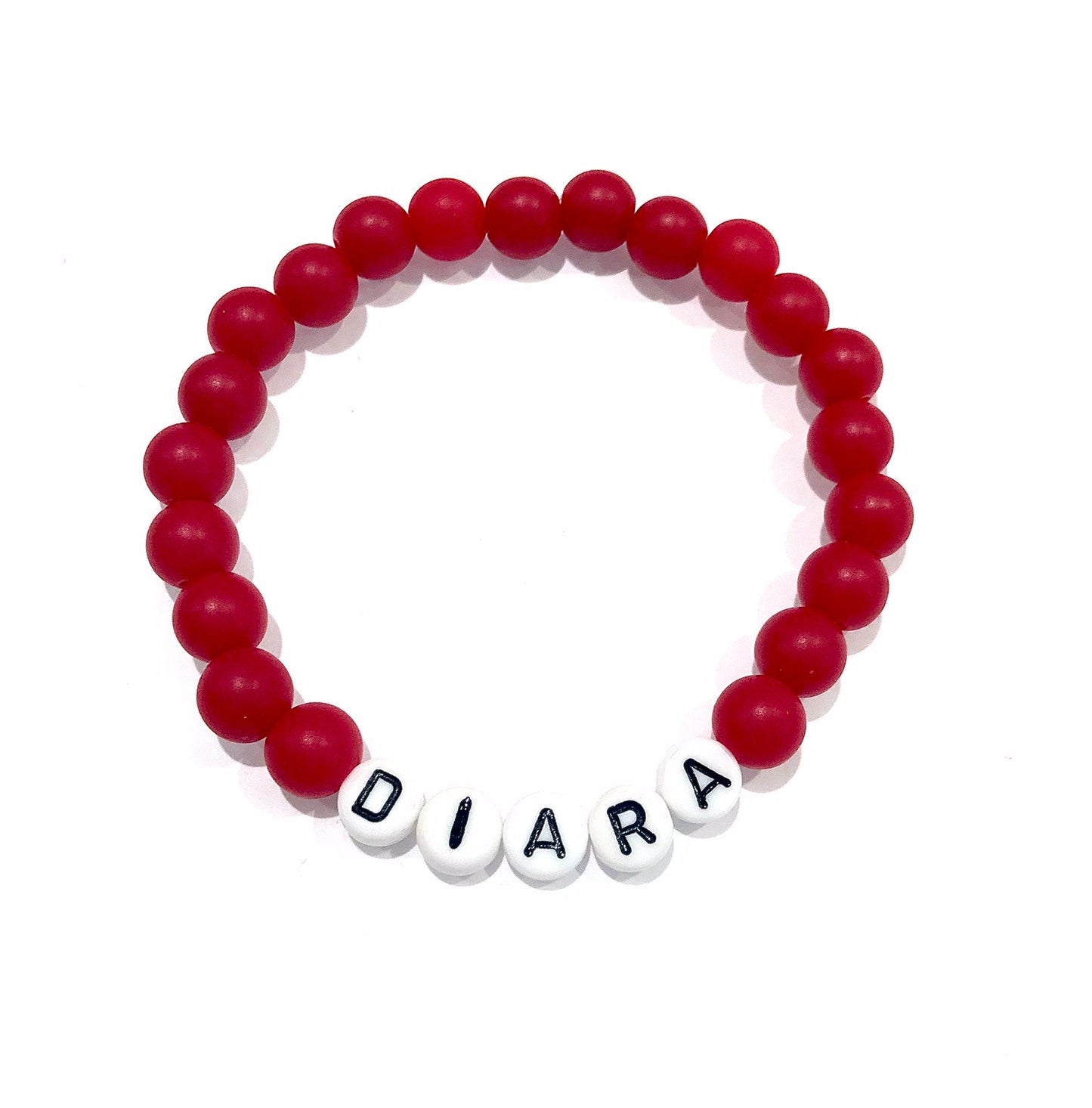 Náramok s menom červený-Bracelets-DIARAfashion-Dámsky-DIARA.sk