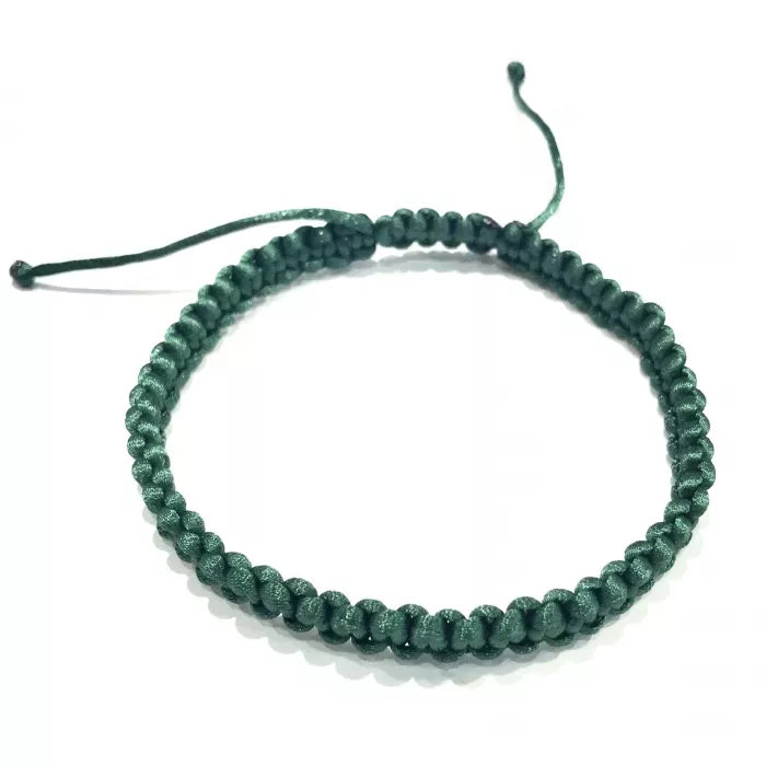 Pánsky pletený šnúrkový náramok zelený-Bracelets-DIARAfashion-DIARA.sk