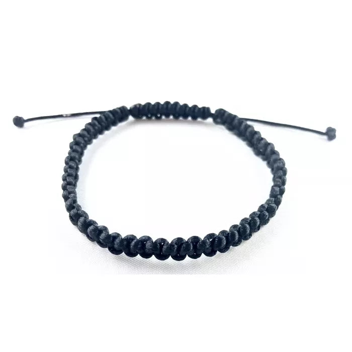 Pánsky šnúrkový pletený náramok čierny-Bracelets-DIARAfashion-DIARA.sk