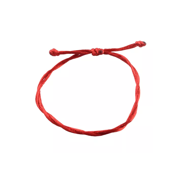 Pletený šnúrkový náramok tenký ochranný červený-Bracelets-DIARAfashion-Dámsky-DIARA.sk