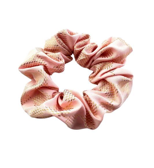 Gumička do vlasov scrunchie ružová