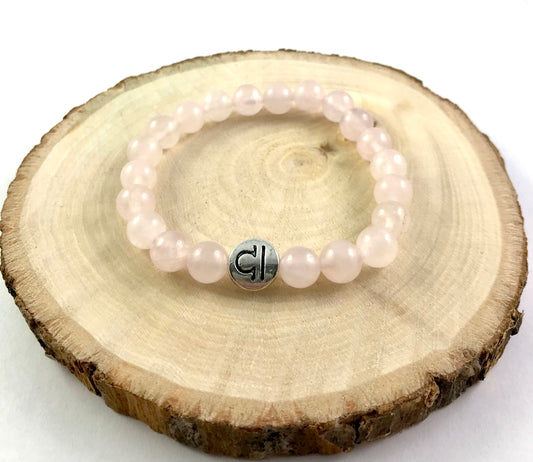Dámsky náramok z minerálov zverokruh Ruženín 8 mm-Bracelets-DIARAfashion-Vodnár-DIARA.sk