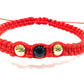 Dámsky pletený šnúrkový náramok s korálkami červený-Bracelets-DIARA-DIARA.sk