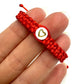 Detský pletený náramok so srdiečkom červený-Bracelets-DIARA.sk-0-12 mesiacov-DIARA.sk