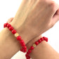 Korálkové náramky set 2 ks červené so srdiečkami-Bracelets-DIARAfashion-DIARA.sk