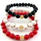 Korálkové náramky set 3 ks mix farieb so srdiečkami-Bracelets-DIARAfashion-DIARA.sk