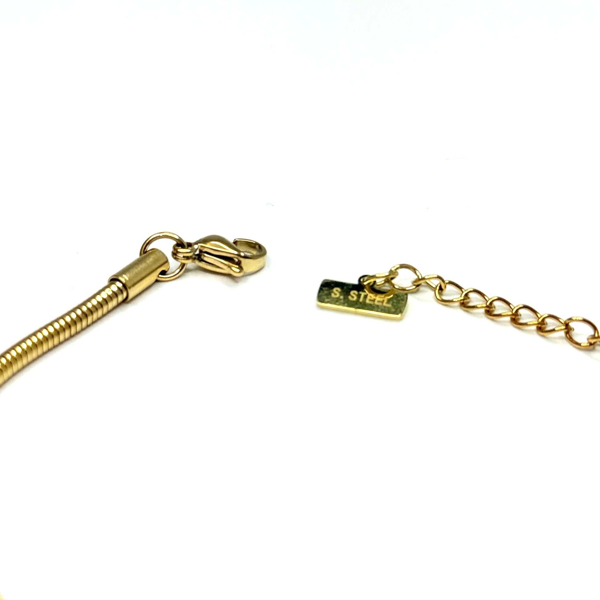 Luxusný náramok z chirurgickej ocele s príveskami zlatý-Bracelets-DIARA.sk-DIARA.sk