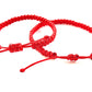 Náramky pre páry pletené červené-Bracelets-DIARA-DIARA.sk