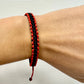 Náramky pre páry pletené šnúrkové čierno-červené-Bracelets-DIARA.sk-DIARA.sk
