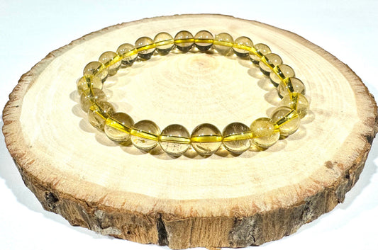 Náramok hojnosti z minerálov Citrín 8 mm zlatý žltý-Bracelets-DIARA.sk-DIARA.sk