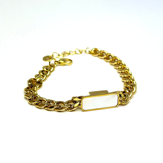 Náramok z chirurgickej ocele hrubší zlatý-Bracelets-DIARA.sk-DIARA.sk