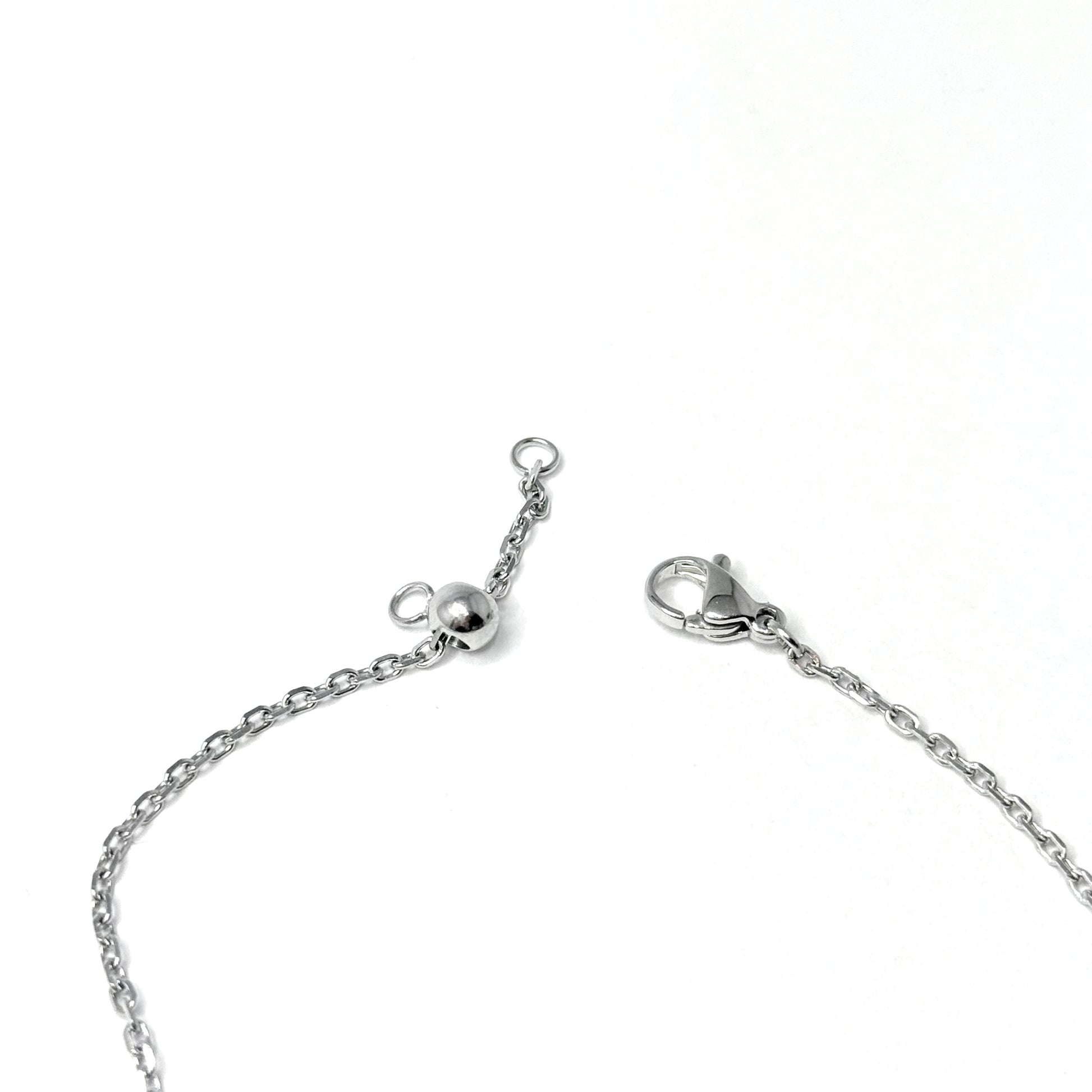 Náramok z chirurgickej ocele s kamienkami strieborný-Bracelets-DIARA.sk-DIARA.sk