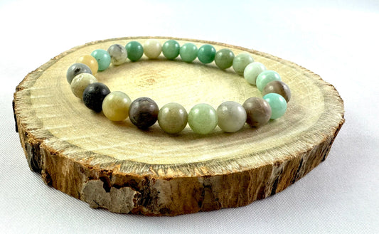 Náramok z minerálov Amazonit prírodný zelený 8 mm-Bracelets-DIARAfashion-DIARA.sk