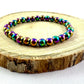 Náramok z minerálov Hematit dúhový farebný 6 mm-Bracelets-DIARAfashion-DIARA.sk
