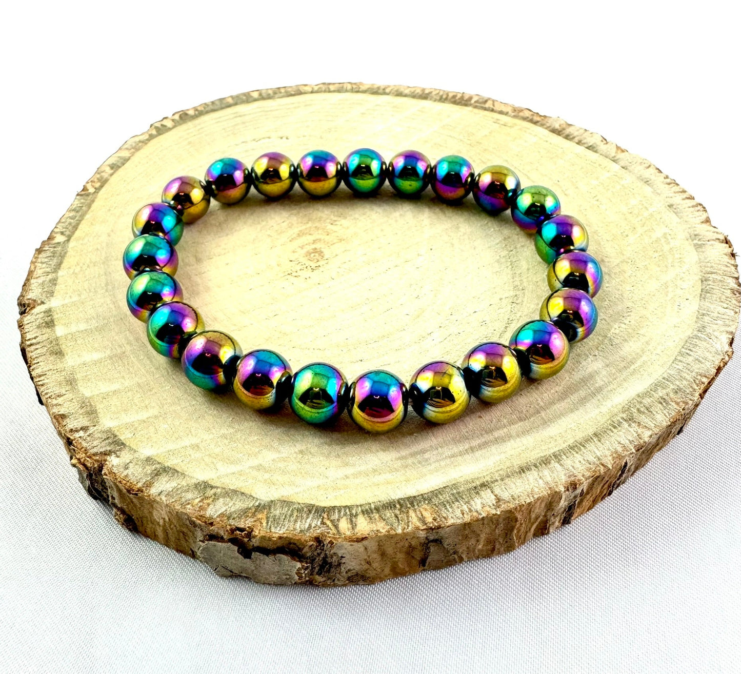 Náramok z minerálov Hematit dúhový farebný-Bracelets-DIARAfashion-DIARA.sk