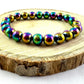 Náramok z minerálov Hematit dúhový farebný-Bracelets-DIARAfashion-DIARA.sk
