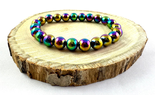 Náramok z minerálov Hematit dúhový farebný-Bracelets-DIARAfashion-DIARA.sk