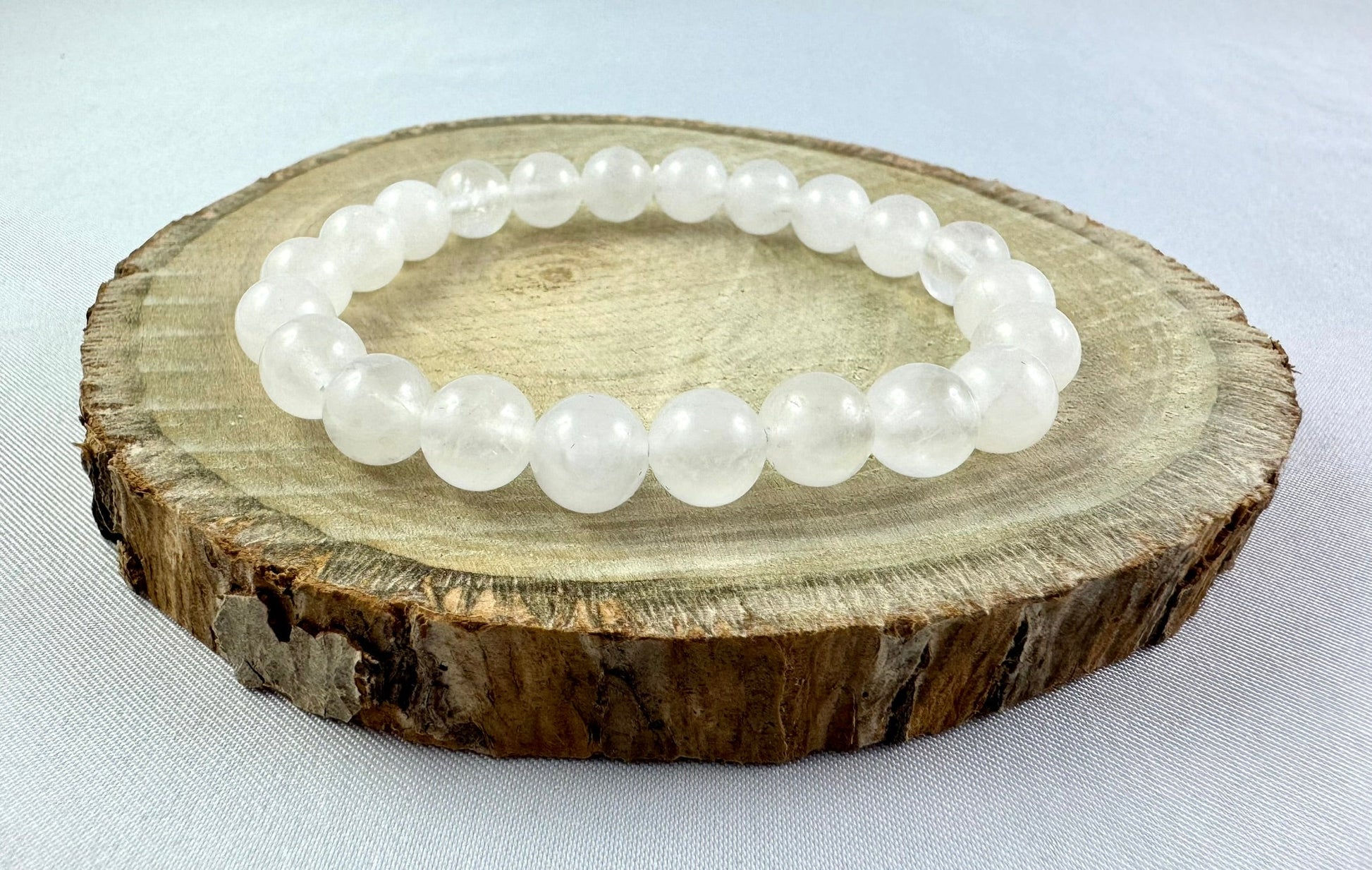 Náramok z minerálov Krištáľ 8 mm biely číry-Bracelets-DIARAfashion-DIARA.sk