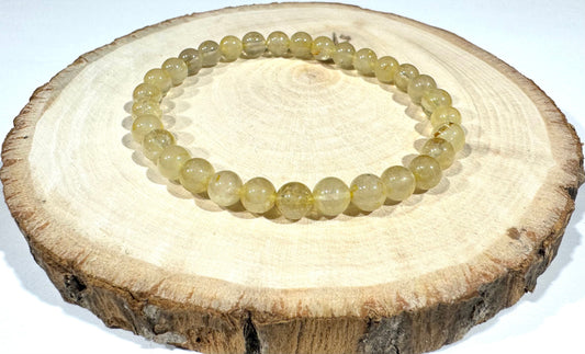Náramok z minerálov Rutil v Kryštáli - Sagenit 6 mm-Bracelets-DIARA.sk-DIARA.sk