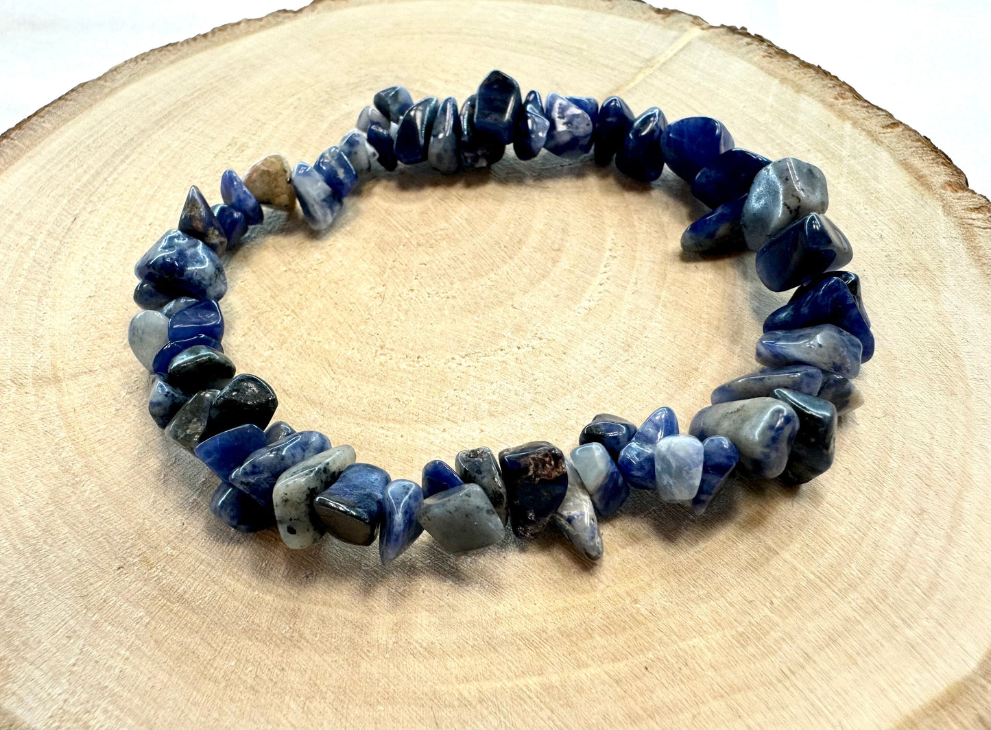 Náramok z minerálov Sodalit modrý sekané kamienky-Bracelets-DIARA.sk-DIARA.sk